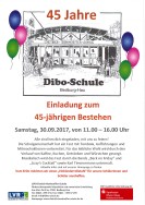 Plakat 45 Jahre Dibo Schule